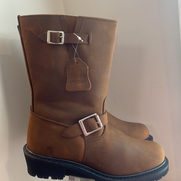 Riding Full Grain Leather Men’s 10' Tall Boots NEW - Picture 6 of 6